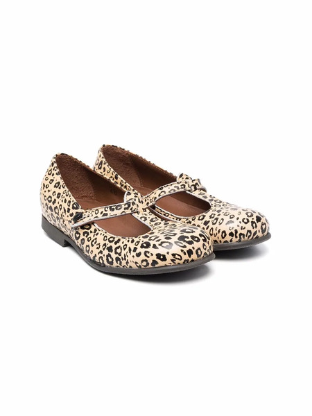  Pèpè Lulù Leopard Print Ballerinas - Neutrals 