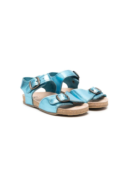  Pèpè Metallic Buckle Sandals - Blue 
