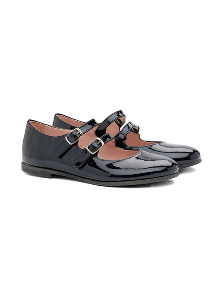  Pèpè Patent Leather Buckled Ballerinas - Black 