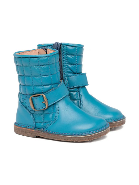  Pèpè Quilted Buckle-detail Boots - Blue 