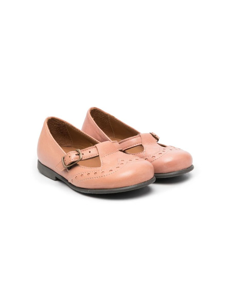  Pèpè Round-toe Leather Ballerinas - Neutrals 