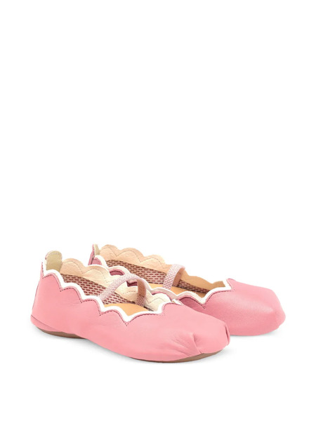  Pèpè Scalloped Strap Slippers - Pink 