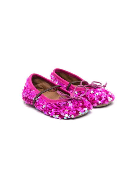  Pèpè Sequin Ballerina Shoes - Pink 