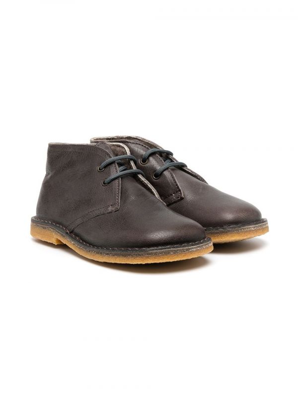  Pèpè Square Toe Ankle Boots - Brown 