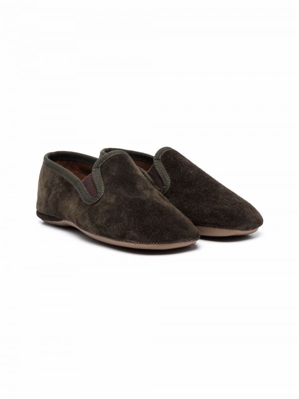  Pèpè Suede Slip-on Shoes - Green 