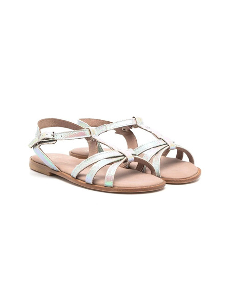  Pèpè T-bar Buckle-fastening Sandals - Grey 
