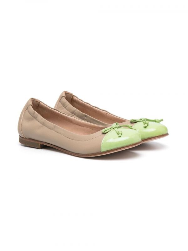  Pèpè Two-tone Slip-on Ballerinas - Neutrals 