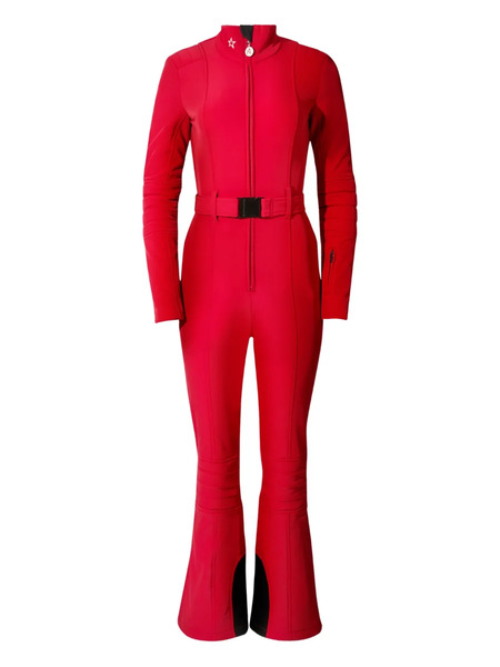  Perfect Moment Belted Star-detail Ski Suit - Red 
