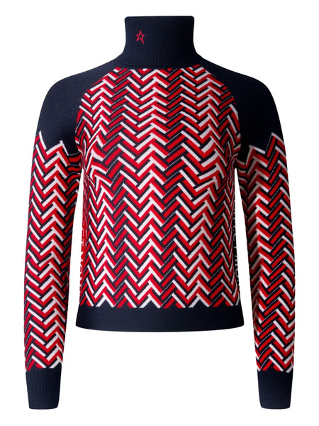  Perfect Moment Chevron-pattern Sweatshirt - Red 