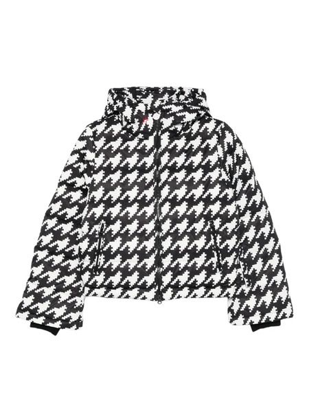  Perfect Moment Houndstooth Oversized Coat - White 
