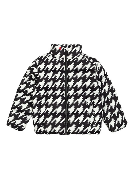  Perfect Moment Kids Houndstooth-pattern Padded Jacket - Black 