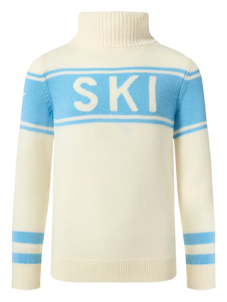  Perfect Moment Kids Roll-neck Ski Top - Neutrals 