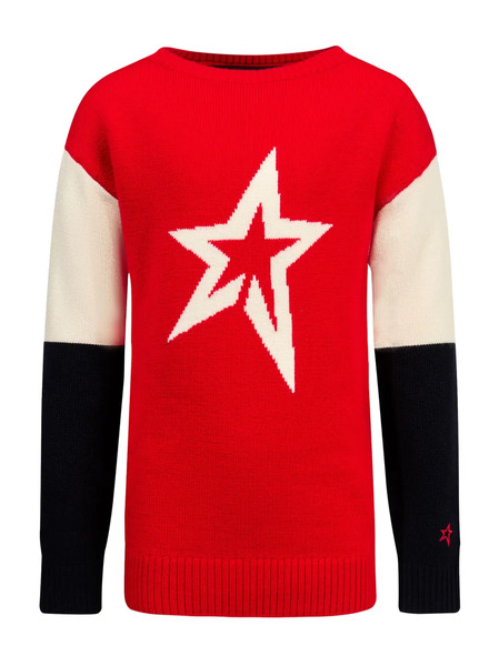  Perfect Moment Kids Star Sweater - Red 
