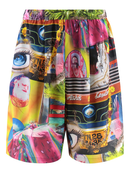  Perks And Mini Printed Drawstring Shorts - Blue 