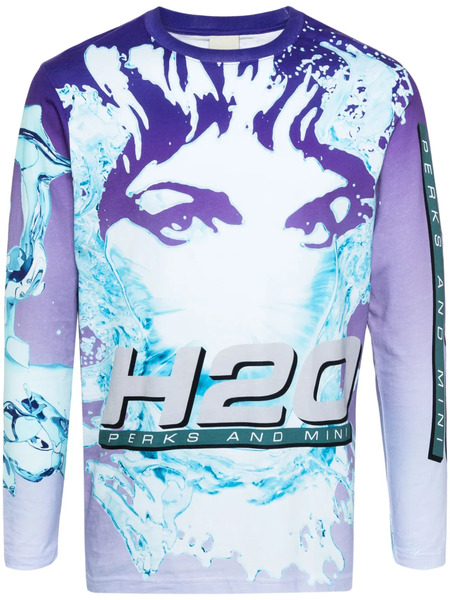  Perks And Mini Splash-print Organic Cotton T-shirt - Purple 
