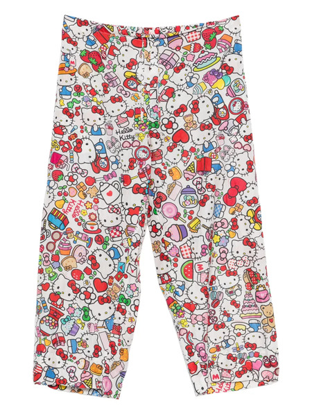  Pero Graphic Print Trousers - White 