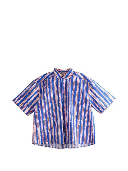  Pero Striped Buttoned Shirt - Blue 