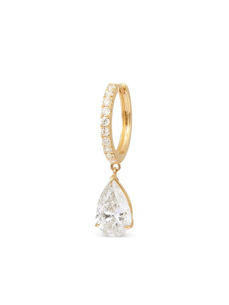  Persée 18k Yellow Gold Iris Diamond Single Hoop Earring 