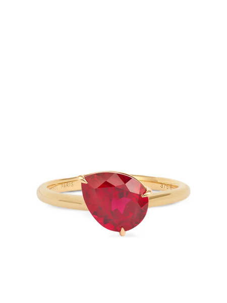  Persée 9k Yellow Gold Iris Ruby Ring 