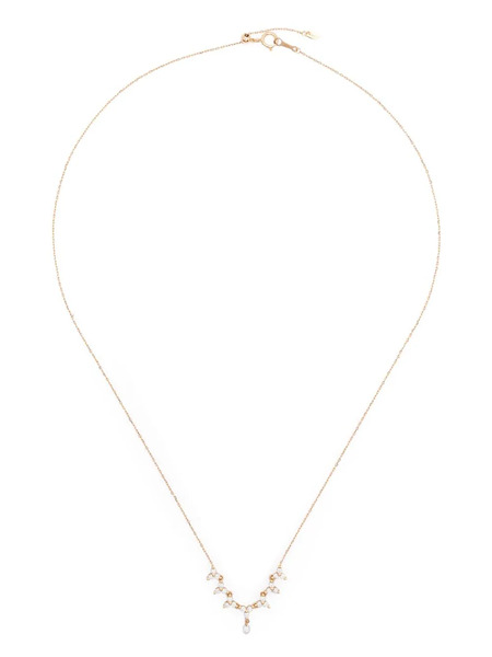  Persée 18kt Yellow Gold Triangle Diamond Tennis Necklace 