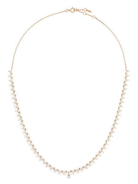  Persée 18kt Yellow Gold Triangle Diamond Tennis Necklace 