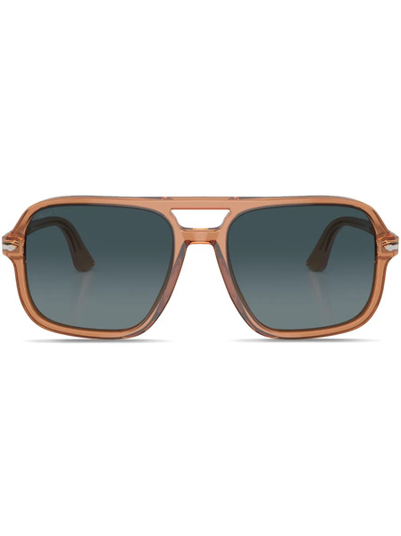  Persol Oversize Pilot Frame Sunglasses - Brown 