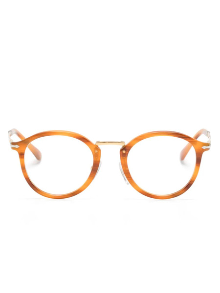 Persol Phantos Tortoiseshell-effect Glasses - Brown 