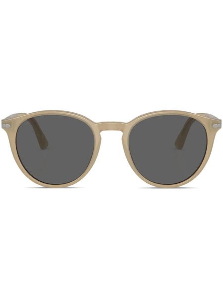  Persol Round Frame Sunglasses - Brown 