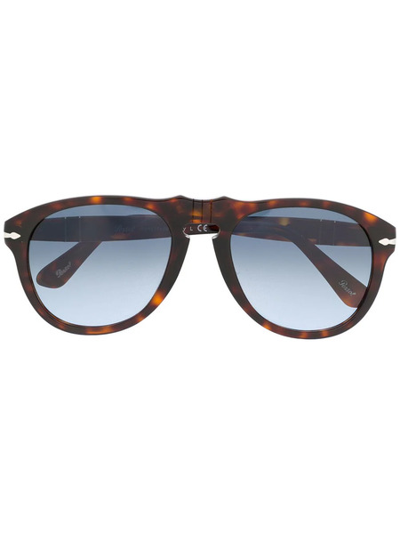  Persol Round Framed Sunglasses - Brown 