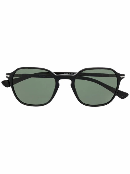  Persol Round Tinted Sunglasses - Black 