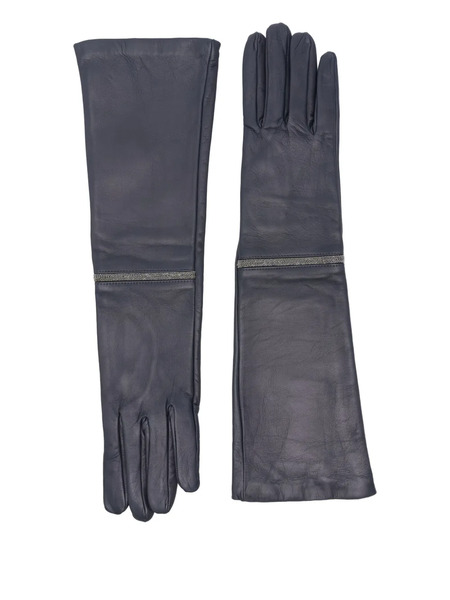  Peserico Bead-embellished Gloves - Blue 