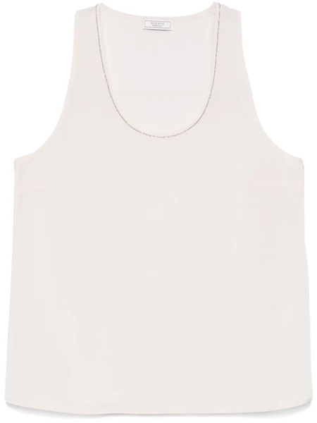  Peserico Bead-embellished Tank Top - Neutrals 
