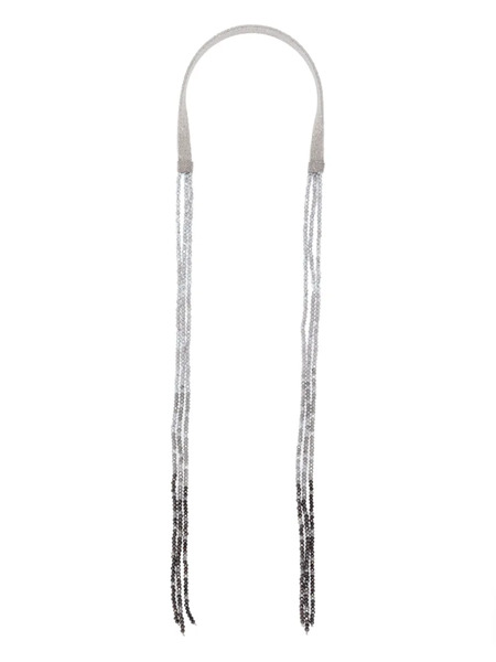  Peserico Beaded-strands Necklace - Grey 