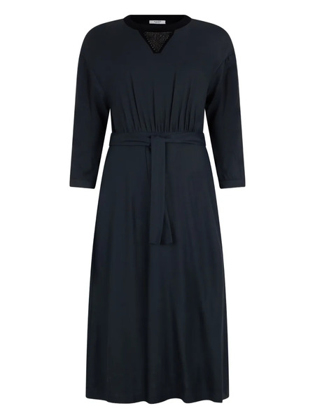  Peserico Belted Midi Dress - Blue 
