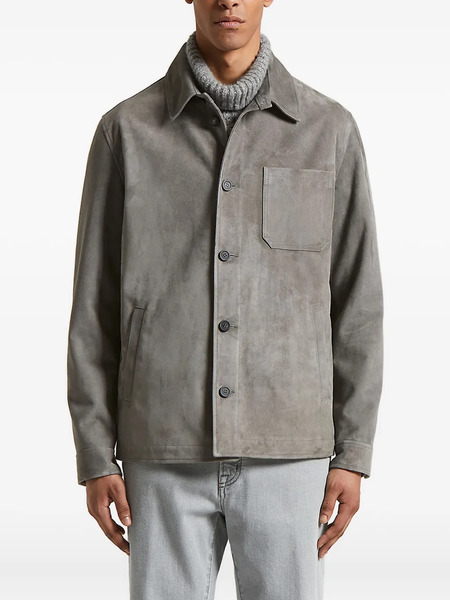  Peserico Button-fastening Patch-pocket Jacket - Grey 
