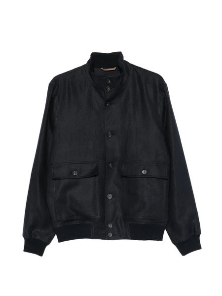  Peserico Button Flap-pocket Jacket - Blue 