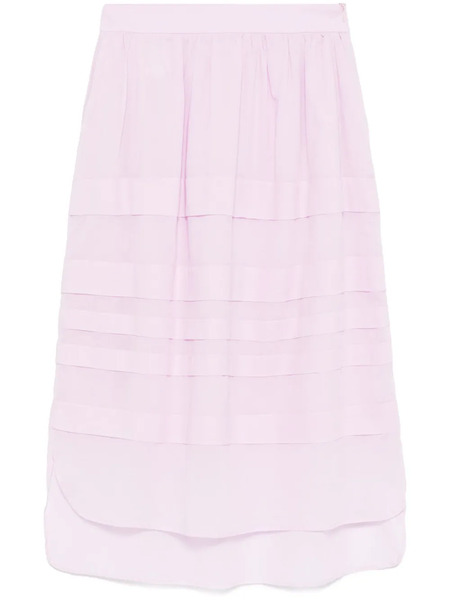  Peserico Cotton Midi Skirt - Purple 