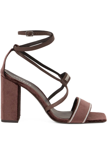  Peserico Criss-cross Strap Sandals - Brown 