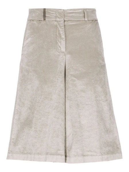  Peserico Cropped Velvet Trousers - Neutrals 