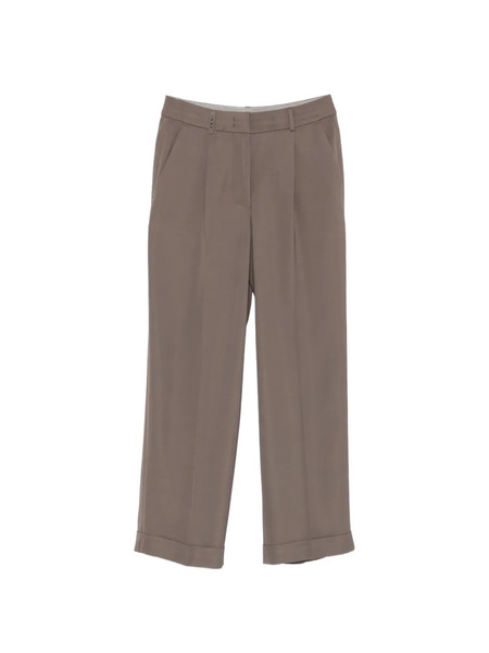  Peserico Cuffed Straight Trousers - Brown 
