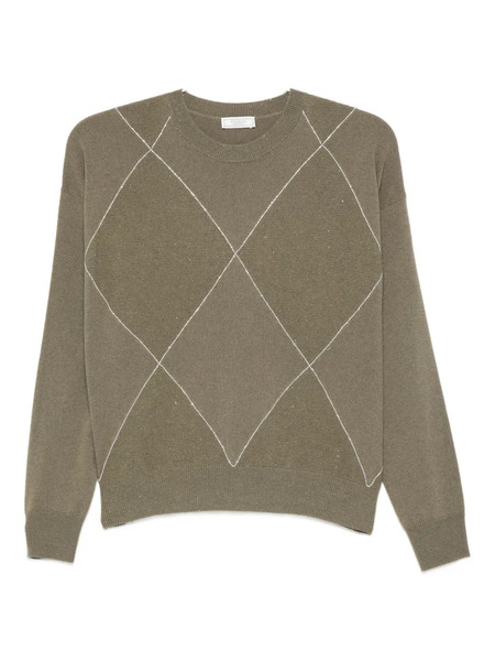  Peserico Diamond-pattern Sweater - Green 