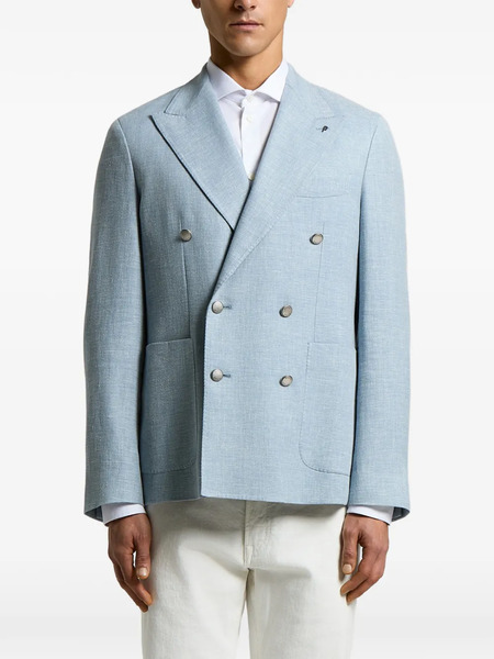  Peserico Double-breasted Blazer - Blue 