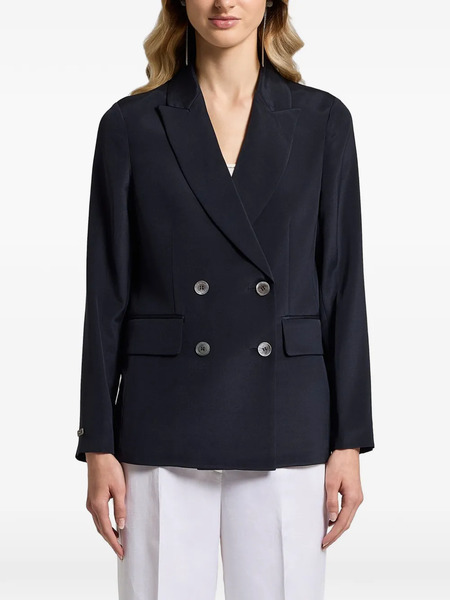  Peserico Double-breasted Jacket - Blue 