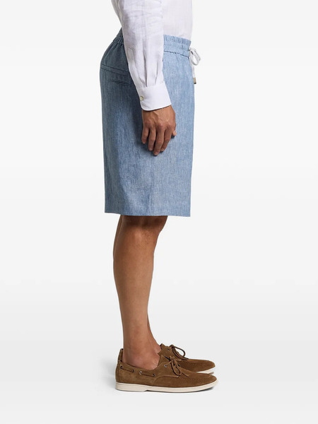  Peserico Drawstring Elasticated Shorts - Blue 