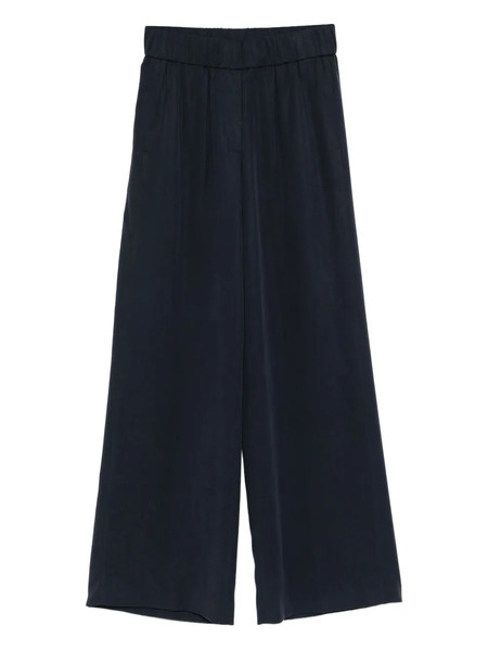  Peserico Elastic-waist Wide-leg Trousers - Blue 