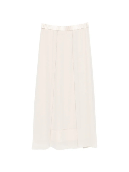  Peserico Elasticated-waistband Maxi Skirt - Neutrals 