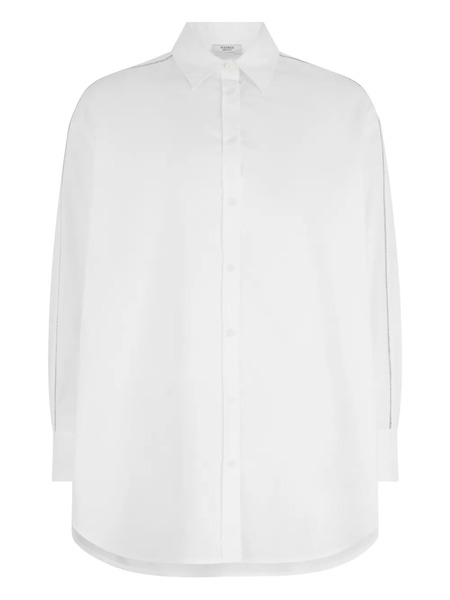  Peserico Embellished Long-sleeve Shirt - White 
