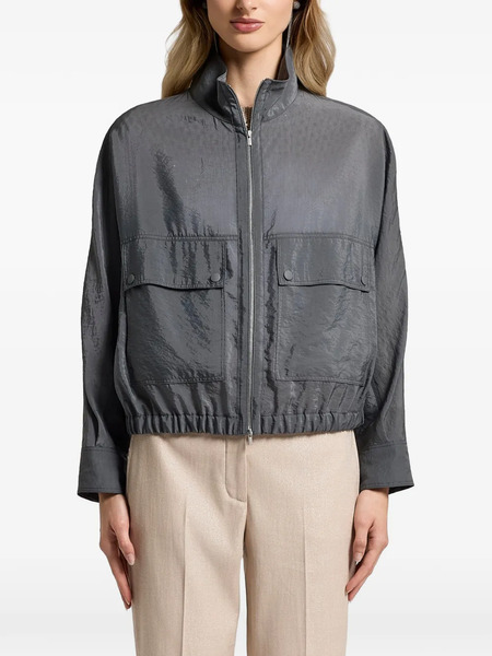  Peserico Flap-pocket Zip Jacket - Grey 