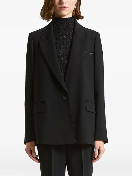  Peserico Flap-pockets Single-breasted Blazer - Black 