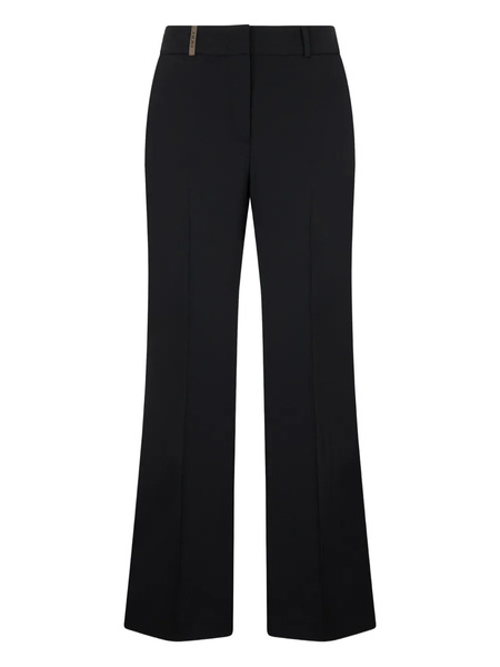  Peserico Flared Trousers - Black 